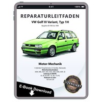 Vw Golf 3 Variant 1H Benzinmotor Mechanik 75-115 Ps Reparaturhandbuch Download