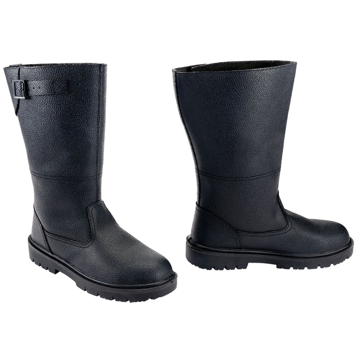 Brandit BW Knobelbecher Botas Militares de Cuero Negro, Aisladas