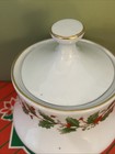 Christmas China Pearl NOEL Creamer And Sugar Bowl Gold Rim In Original Box — photo 10
