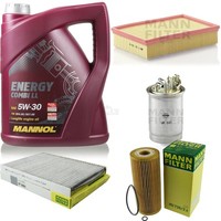 MANN-FILTER Inspektionspaket Mannol 5L Energy Combi Ll 5W-30 FüR Seat Inca 1.9