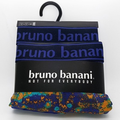 bruno banani short herren unterhose STAINED lila gelb aqua 2 Pack