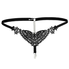 Perizoma sexy da donna, con fasciatura, perizoma, mutandine di perle, lingerie,