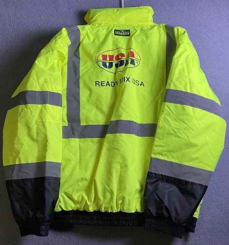 RADWEAR high visibility bomber jacket weatherproof with hood Size XL READ DESCRI image 6