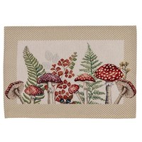 Sandner Fliegenpilze Gobelin-Tischset Platzset Platzdeckchen Deckchen 32X48 Cm