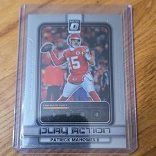 2025 Panini Donruss Optic Play Action Patrick Mahomes II #18 Chiefs Football