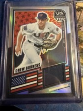 2026 Panini Stars & Stripes Prizm USA Baseball #168 Drew Burress Relic