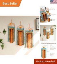 Lightweight Macrame Wall Hanging Art Set - Perfect for Bedroom  Living Room