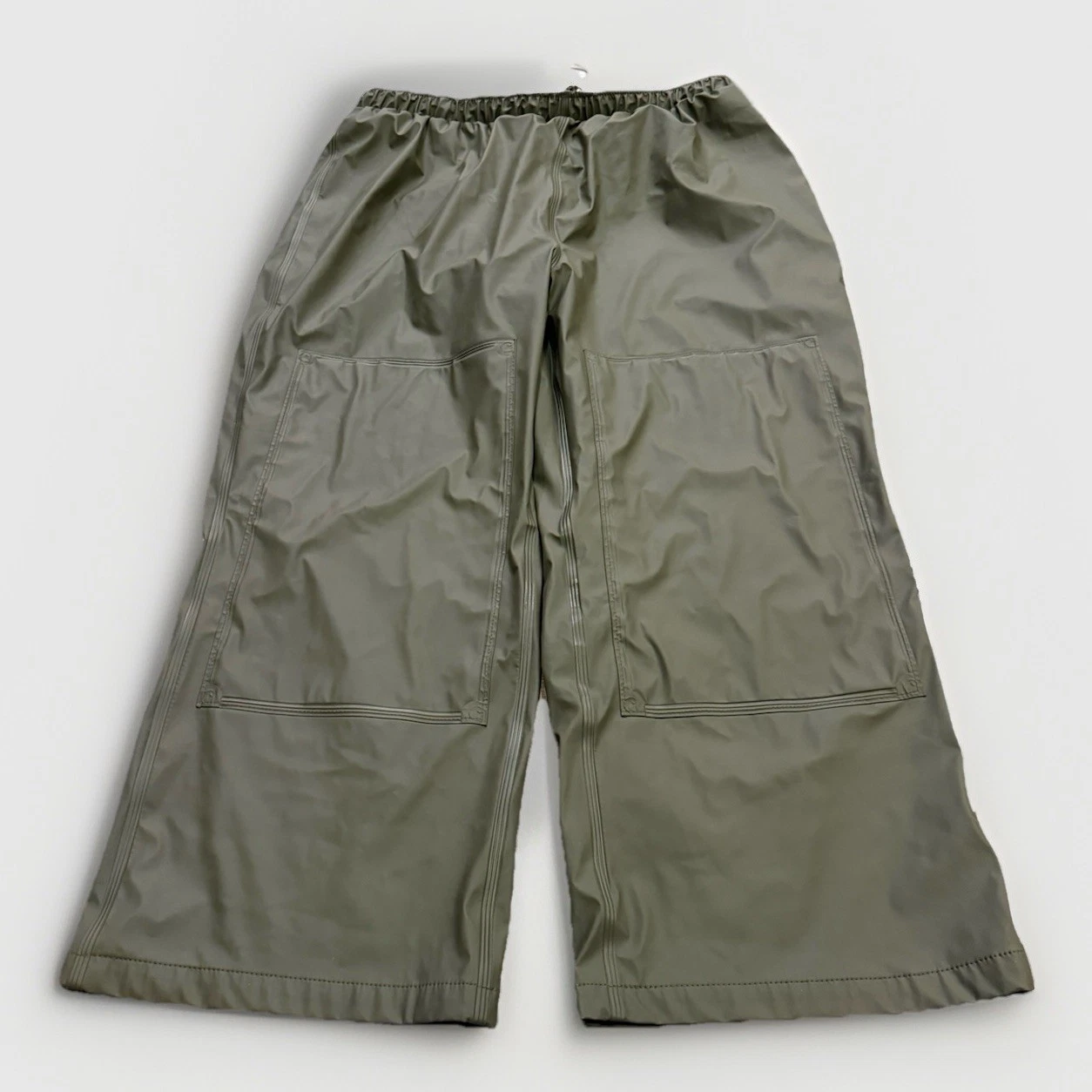 Carhartt Mens Green Shoreline Double Knee Waterproof Rain Pants Size 2XL 100250