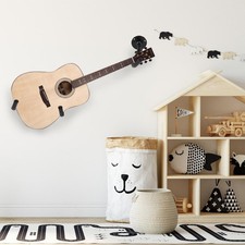 Horizontal Guitar Wall Hanger Mount Holder Black