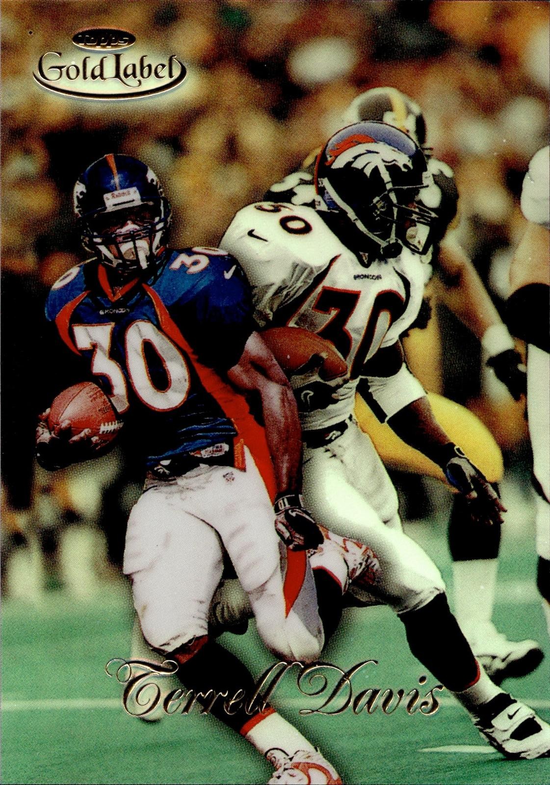 1998 Topps Gold Label #10 Terrell Davis Class 1 Black Label