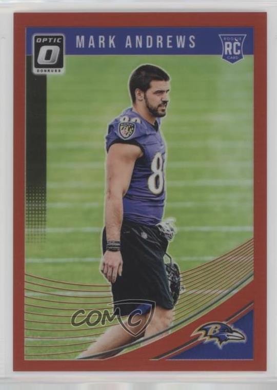 2018 Donruss Optic Rookies Red Prizm 77/99 Mark Andrews #121 ds4
