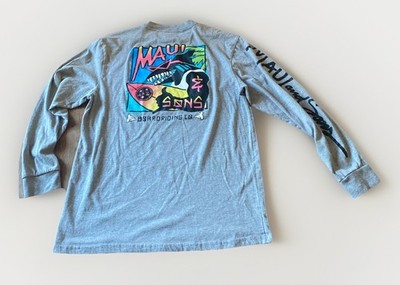 New Maui and Sons Long Sleeve Shirt size Medium Gray