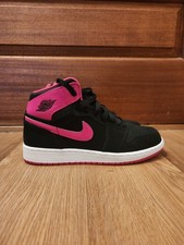 Nike Air Jordan 1 Mid Black Vivd Pink Sneaker...
