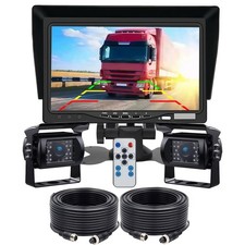 7" 2CH Backup Camera and Monitor Kit System Backup Parking Night Vision Truck RV