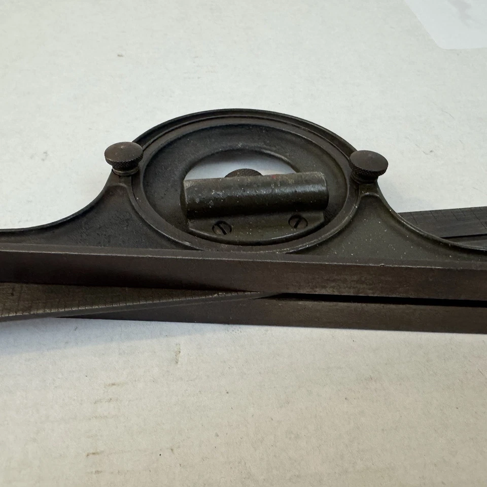 Lufkin Square 12in 4R Grade Rule w/Level Vintage Hand Tool Fast Ship - Image 2 of 4