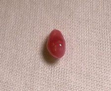 1ct Queen Natural Conch Pearl, Dark Pink, Baroque Shape and Flame