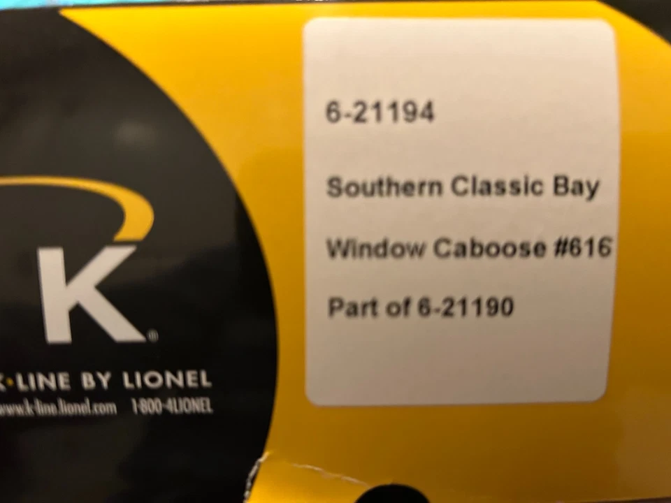K Line 6-21194 Southern Bay Window Caboose LN/Box - Image 4 of 4