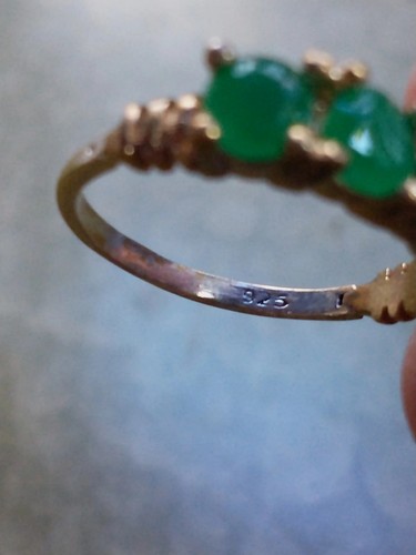 Women's Ring-Sz 8.75-Lab Created Emeralds,Stamped 925 Sterling SilverBand &... - Picture 13 of 21