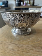 Antique 1822 George IV Sterling Silver Bowl, Thomas And John Settle Sheffield
