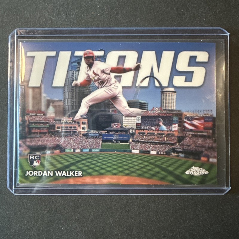 Topps 2023 Chrome Update Jordan Walker RC Titans CT-15 St. Louis Cardinals