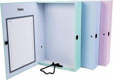 Pukka A4 Box Files A4+ Foolscap File Pastel Colour Teal x 10 Pack