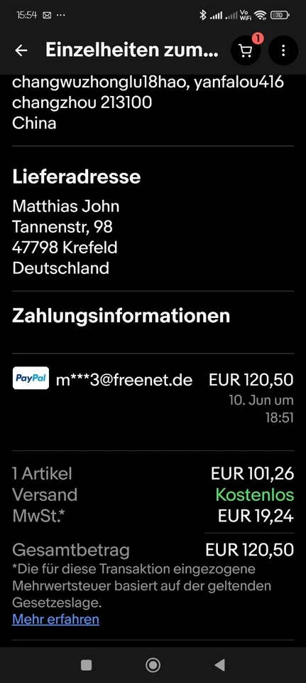 Fahrradcomputer GPS Kabellos 2,4-Zoll Touchscreen Fahrradtacho - Bild 3 von 3