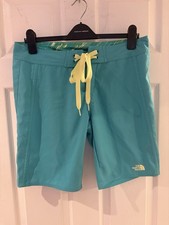 Ladies Femme North Face Beach Shorts Size 8 Teal Excellent Condition