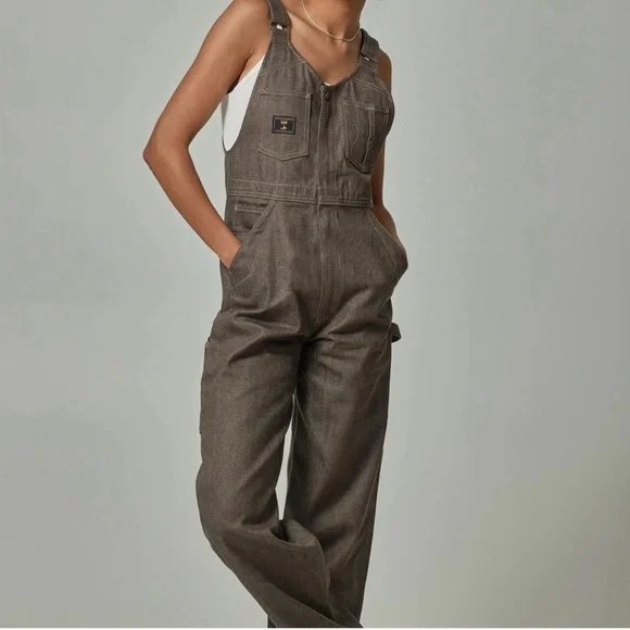 Lee x Brooklyn Circus Women's WhizIt Bib OverAll Brown Selvedge