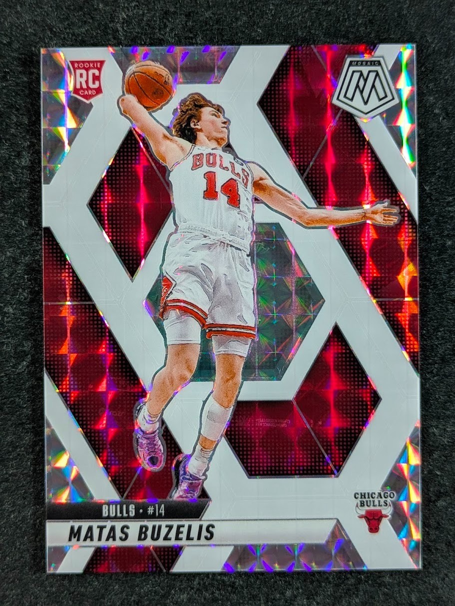 2024-25 Panini Mosaic MATAS BUZELIS 33/35 Rookie RC White Choice Prizm SP #223