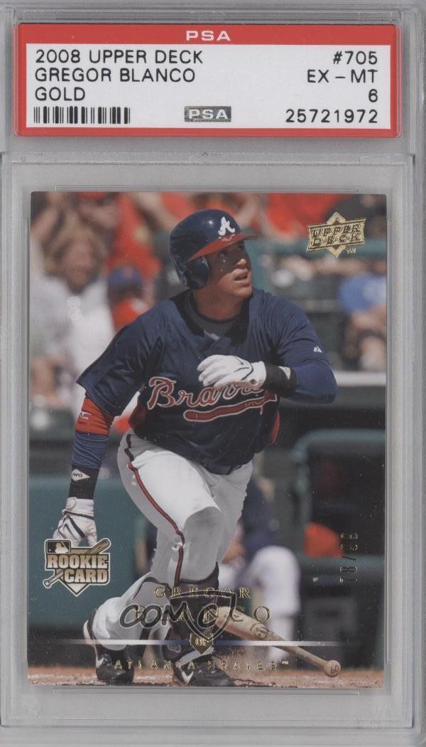 2008 Upper Deck UPPER DECK GOLD #705 Gregor Blanco front