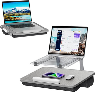 Lap Desk for Laptop, Elevated Laptop Stand for Bed, Fits up to 15.6'' Laptops & M