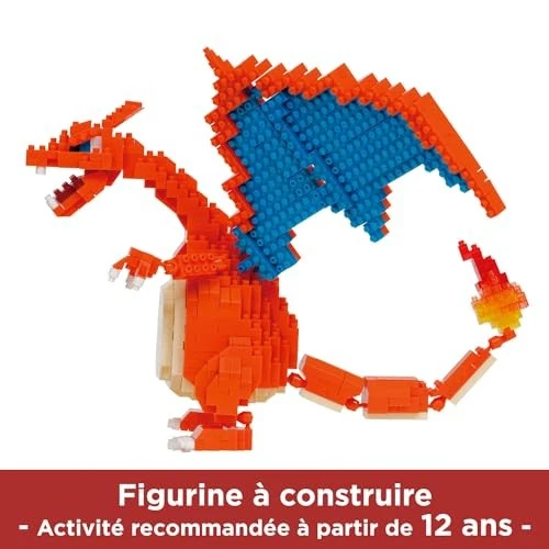 Kawada Nanoblock Pokémon Charizard DX NBPM_080 【NEW】 - Image 3 of 4