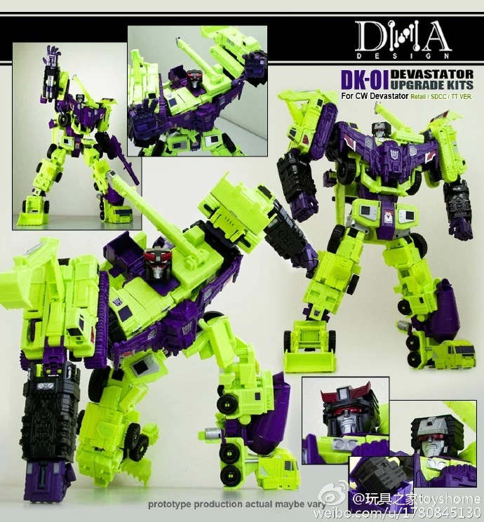 DNA Design DK-01 Upgrade Kits Accessories For IDW Devastator in stock Gift - Image 3 of 4