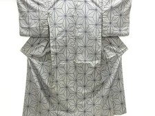 7786069: JAPANESE KIMONO / ANTIQUE KIMONO / SILK / TOKAMACHI TSUMUGI / WOVEN ASA