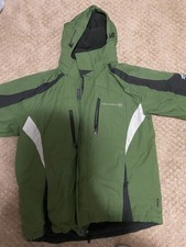 Boys Free Country Green/Black Winter Hooded Jacket Large
