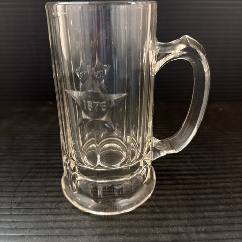 Centennial Beer Mug Central Glass #444 Clear 1776 - 1876 Antique EAPG