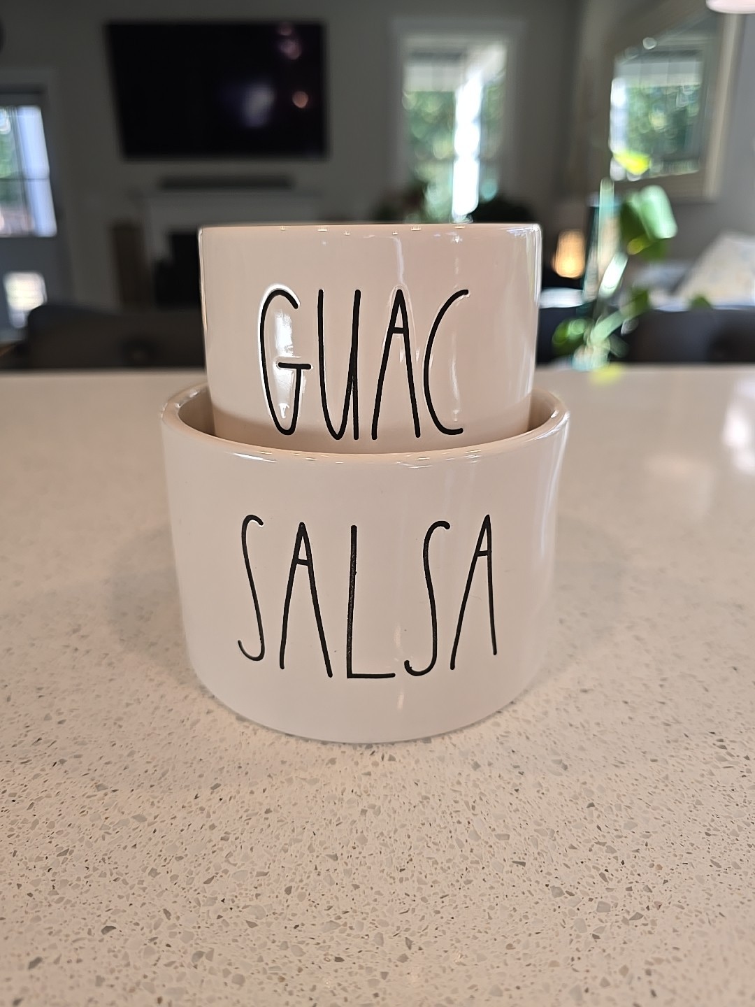 Rae Dunn Artisan Collection By Magenta Salsa & Guac Bowl Set