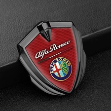 Kotflügel Emblem Alfa Romeo Metall Aufkleber Seitliches Badge Logo Decal