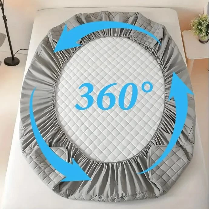 Protector de colchón 100 % impermeable colcha de refrigeración suave cómoda funda de colchón Foto 4 de 4