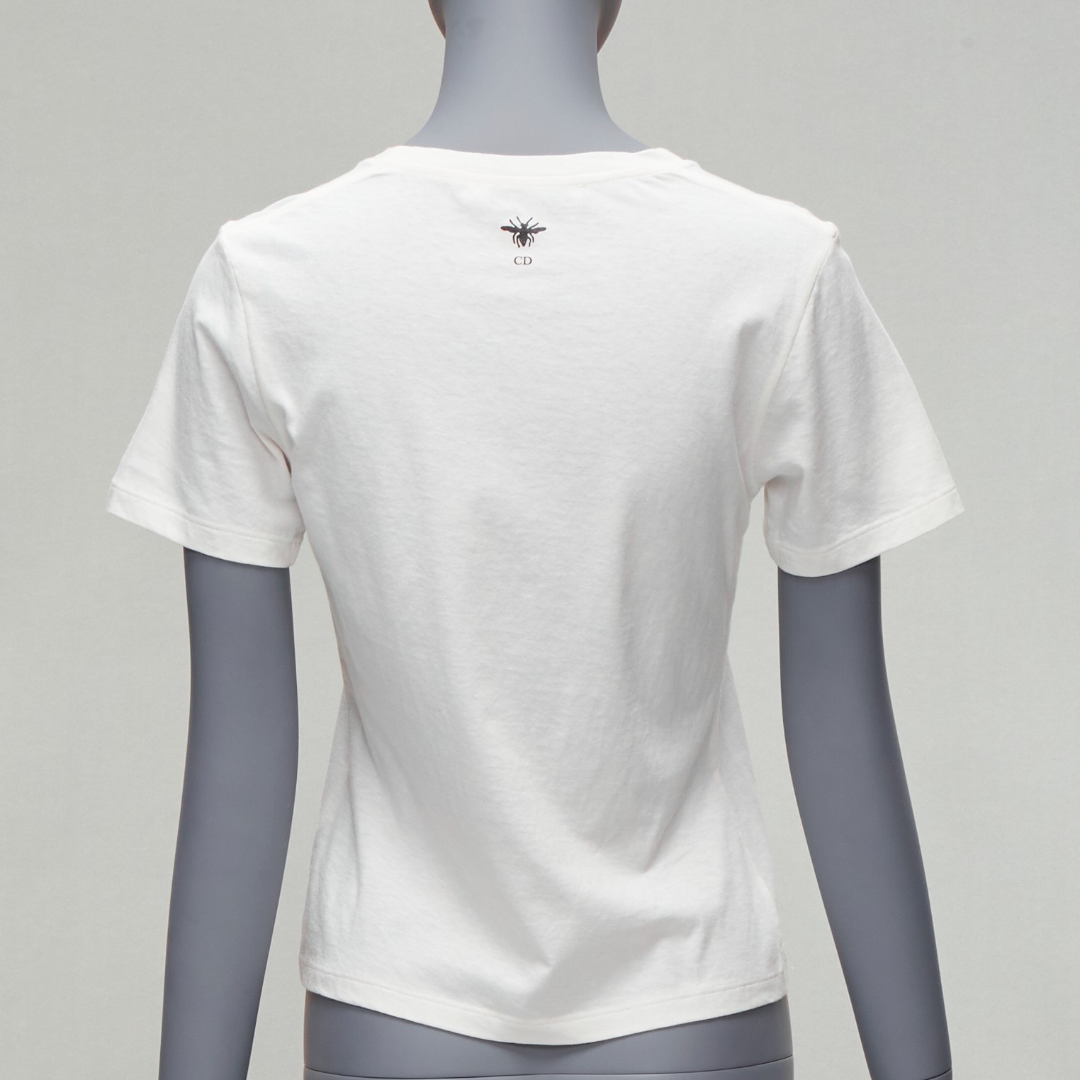 CHRISTIAN DIOR 2022 Dior Vibe neon pink star logo graphic CD bee white tshirt XS image 5
