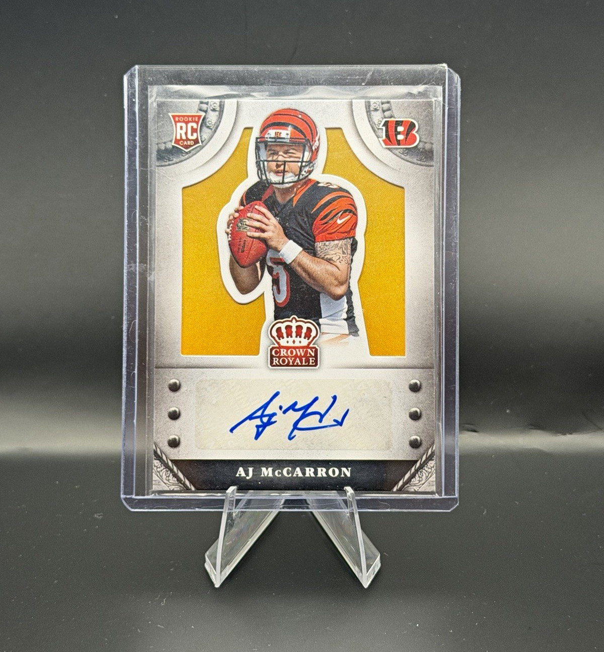AJ McCarron Panini Crown Royale #239 Gold