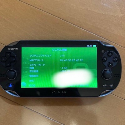 PS Vita PCH-1100 Black OLED FW3.01 16GB + FFX/X-2 & Minna no Golf