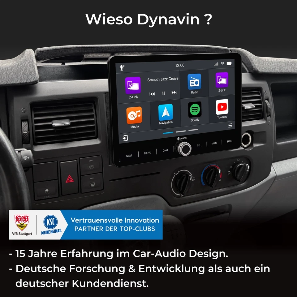 Android Radio Navi für Ford Transit 2006-2013 mit Wireless Carplay Android Auto - Bild 2 von 4