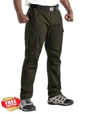 Men's Tactical Ripstop Waterproof Cargo Work Pants