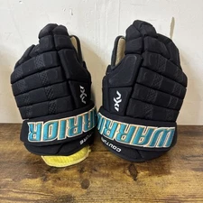 LOGAN COUTURE San Jose Sharks Game Used Worn Hockey Gloves NHL