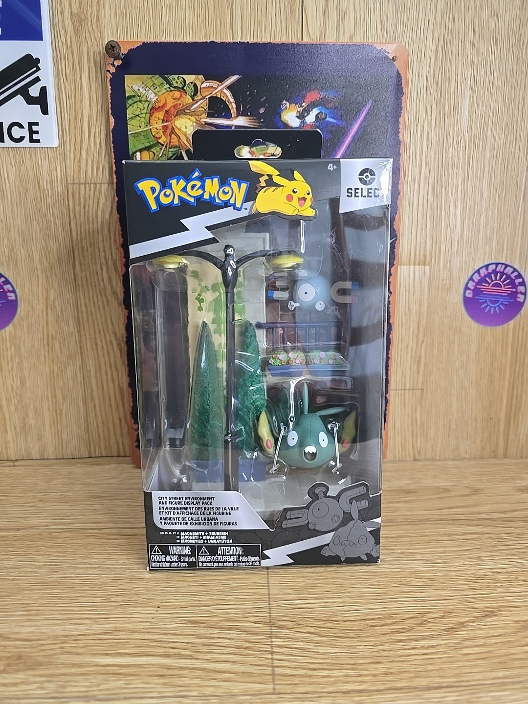 Pokemon Select City Street Environment Pack w/ Magnemite & Trubbish Series 5 NEW