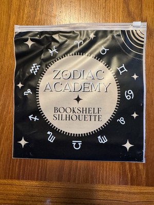 Zodiac Academy Bookshelf Sillouette From Bookish Box  New