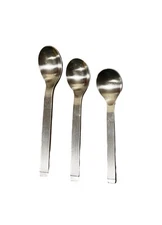 Dansk 3 Piece Spoon Set THEBE Rib Soup Table Tea Stainless Steel MCM