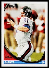 Phil Simms, 1994 Topps Football Card, #260, New York Giants,