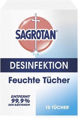 Sagrotan Feuchte Tücher Desinfektion Reisegröße Ozean 15Stück Hygiene